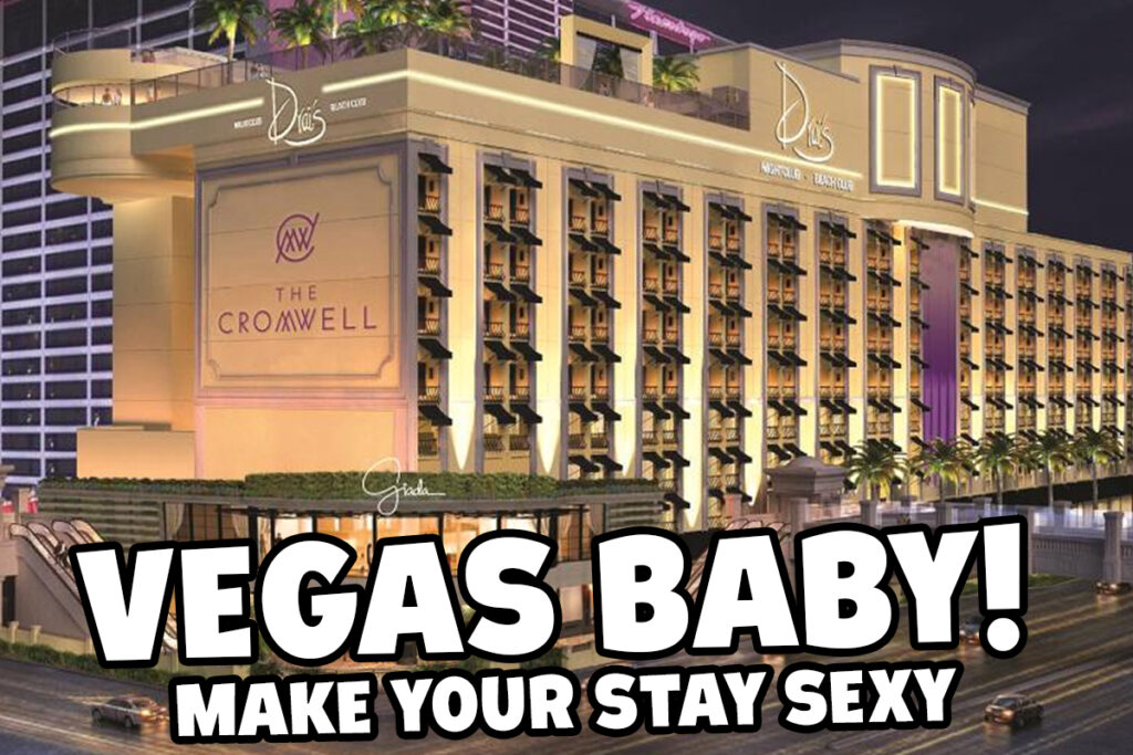 The Cromwell in Las Vegas is a sexy and hip hotel on the strip. With cool rooms and an youngish vibe the hotel remembers when Vegas was cool.