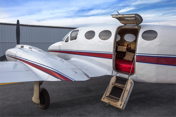 Now you can more easily and legally join the mile-high club. Charter this jet in Las Vegas and go for a romp in the air.
