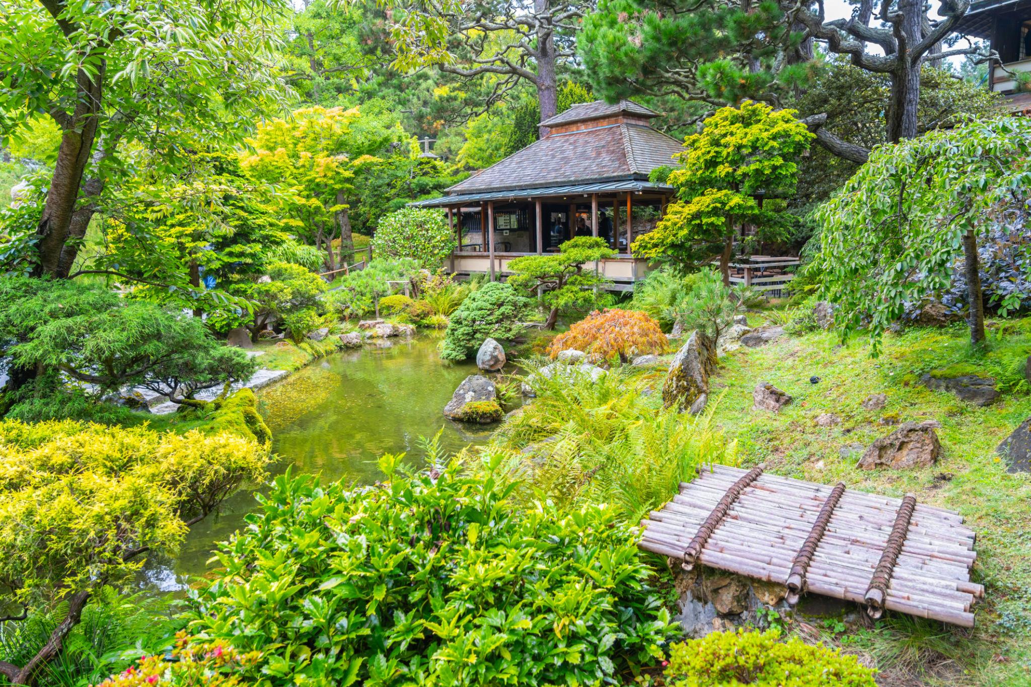 The Japanese Tea Garden Tea House in San Francisco is a historic teahouse located within the Japanese Tea Garden. Established in the late 19th century, it serves traditional Japanese tea and light refreshments in a serene, garden-like setting. The tea house remains a cultural landmark and a key feature of the city’s oldest public Japanese garden.
